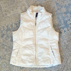 Women's Cream Puffer Vest